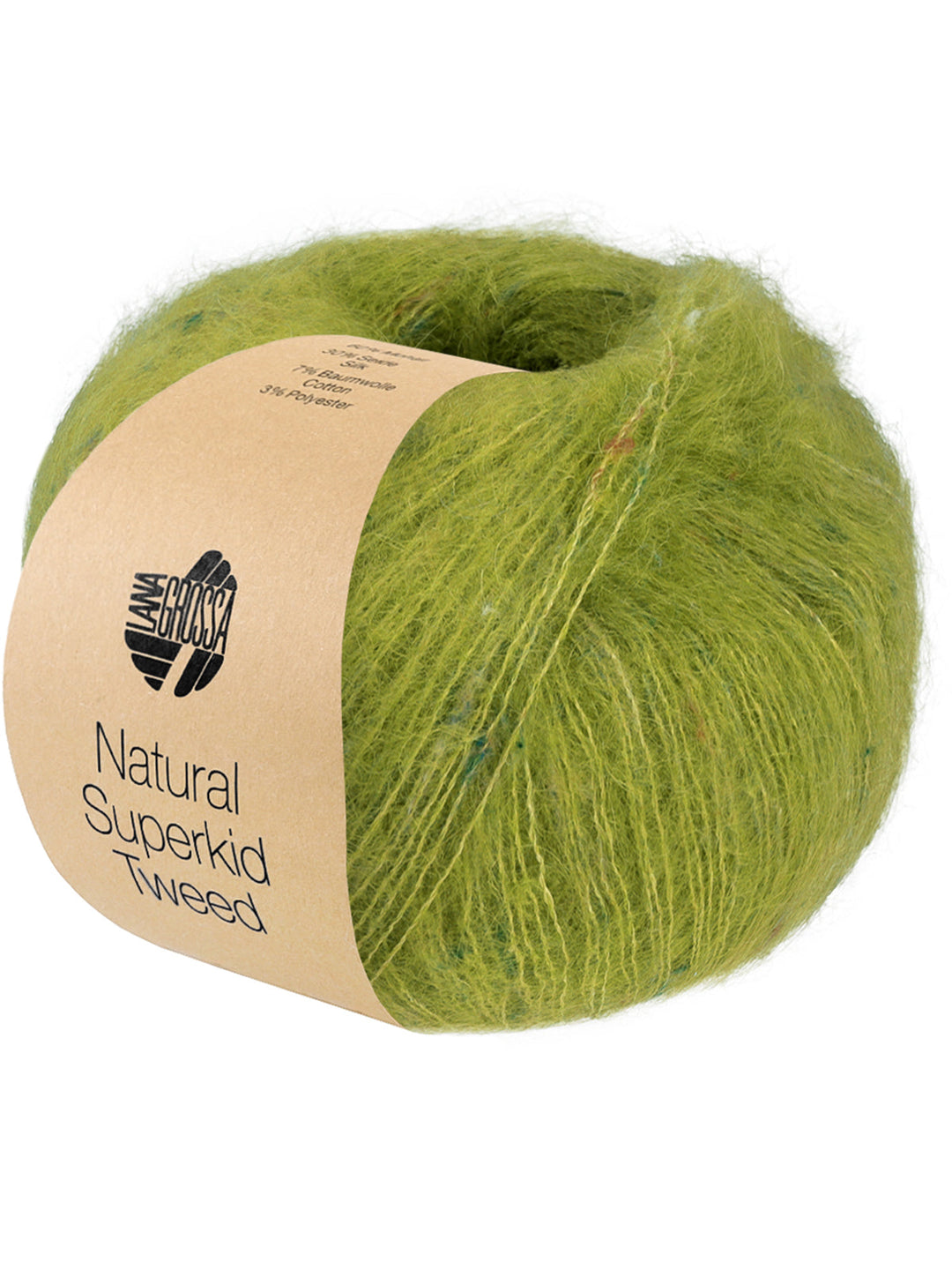 Natural Superkid Tweed 645 Kiwigrün