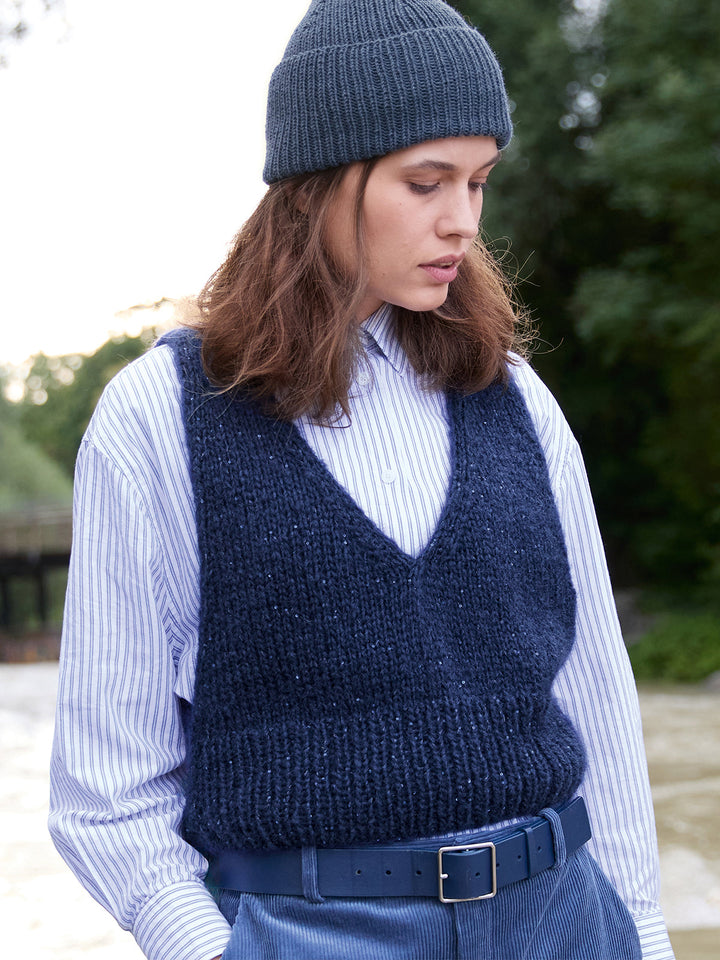 Strickpaket Mohair Di Gio Glamour Pullunder