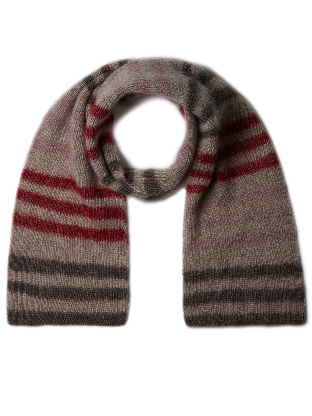 Strickpaket Cool Wool Lace Silkhair Streifenschal