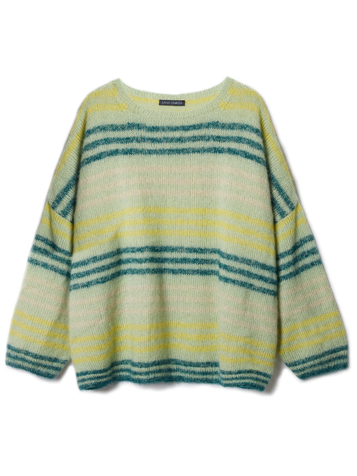 Strickpaket Cool Wool Lace Silkhair Streifenpullover