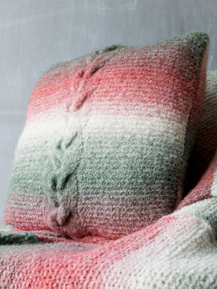 Strickpaket Christmas Edition Gigante Lurex Kissenhülle