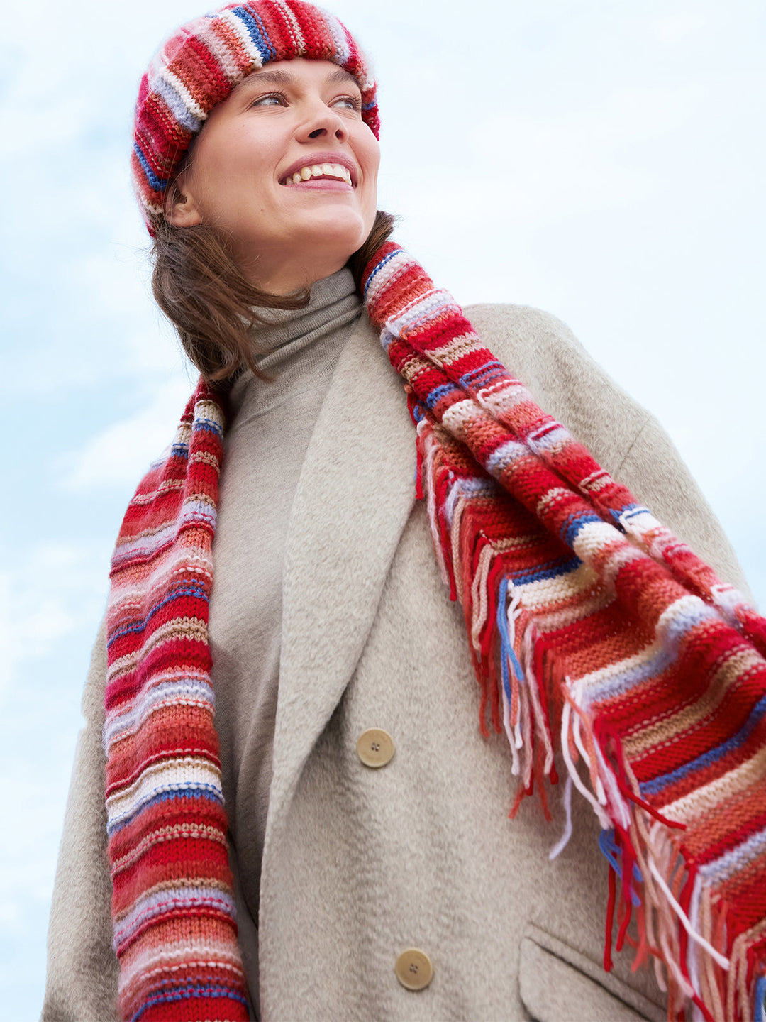 Strickpaket Mohair Di Gio Cool Wool Superbig Cool Merino Schal + Mütze