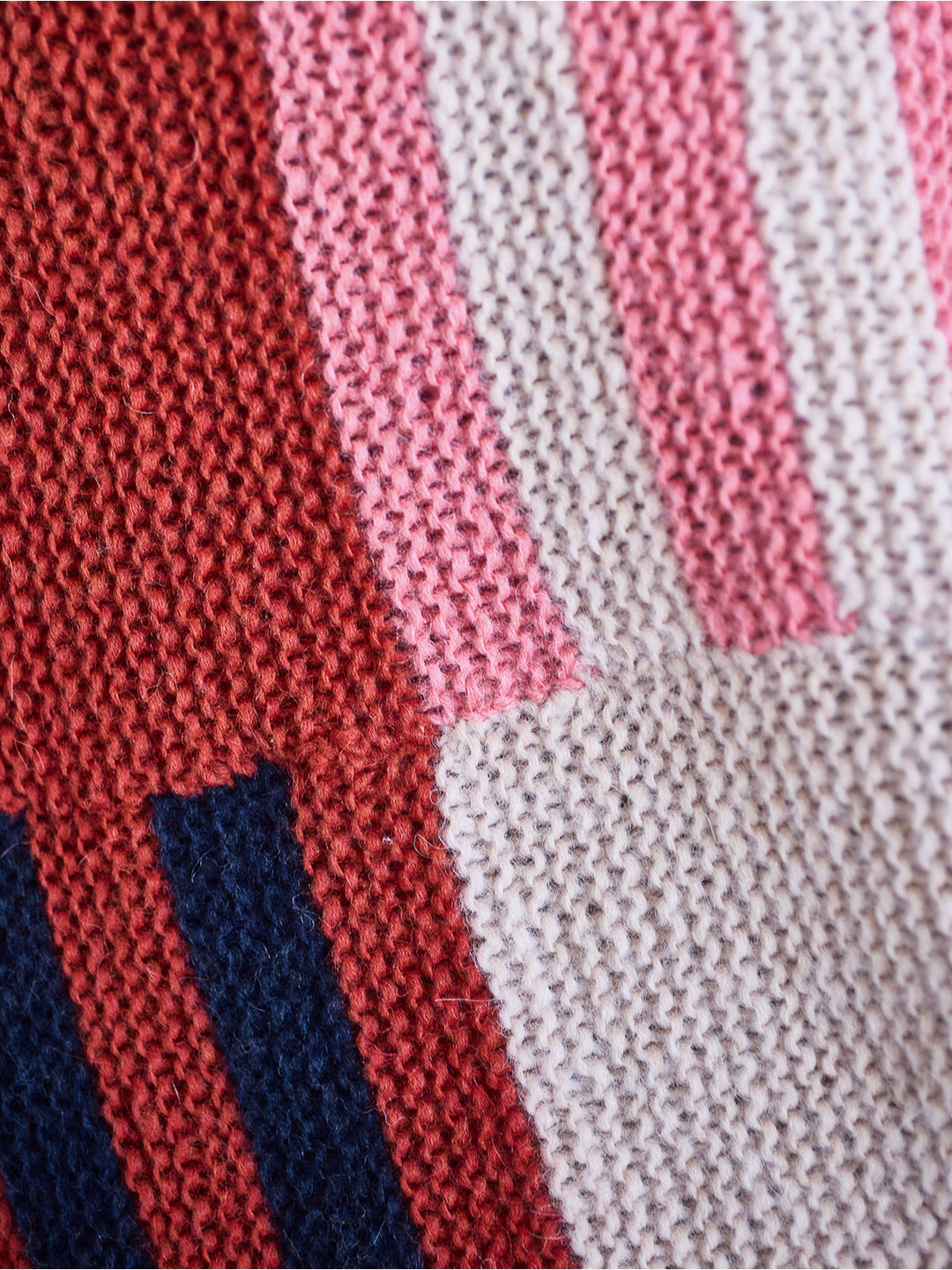 Strickpaket Brigitte No. 2 Decke mit Streifen