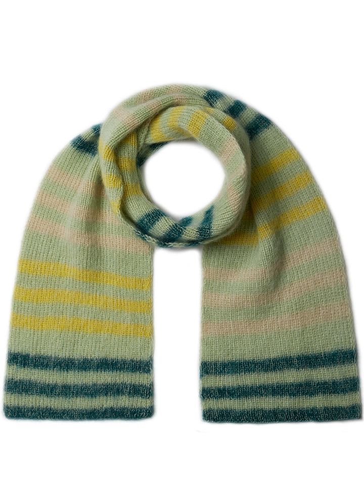 Strickpaket Cool Wool Lace Silkhair Streifenschal