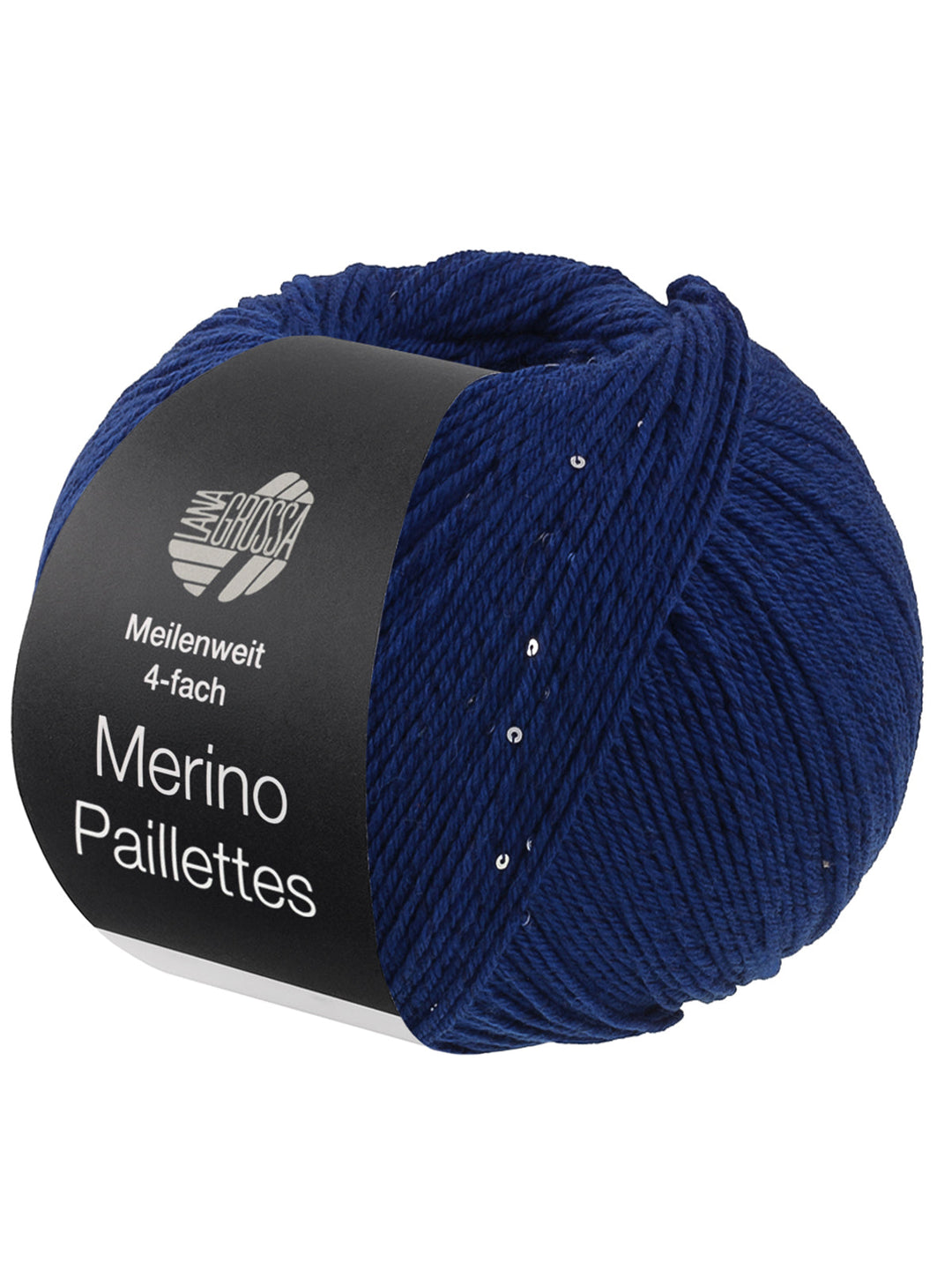 Meilenweit 100 Merino Paillettes 2304 Dunkelblau
