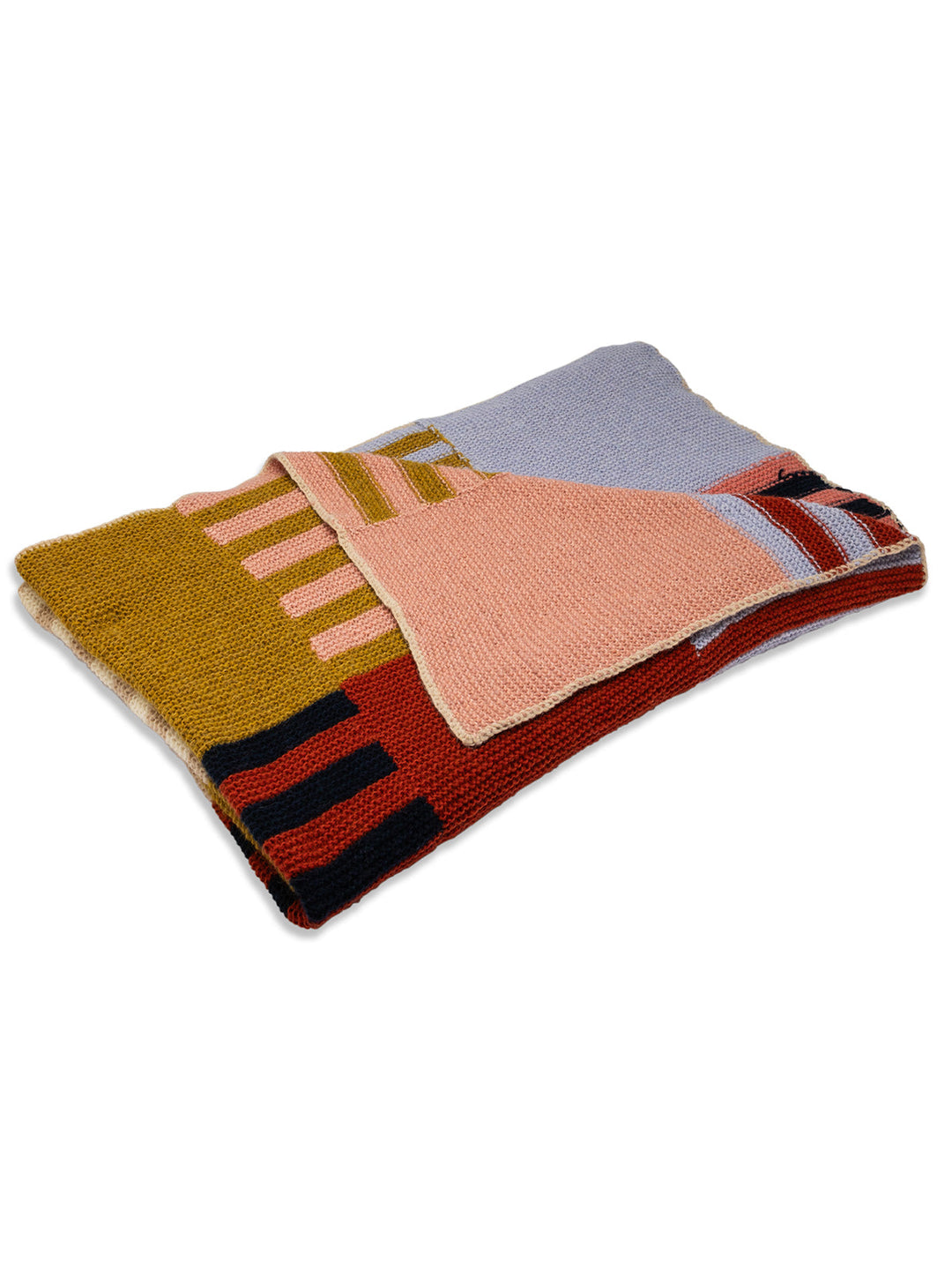 Strickpaket Brigitte No. 2 Decke mit Streifen