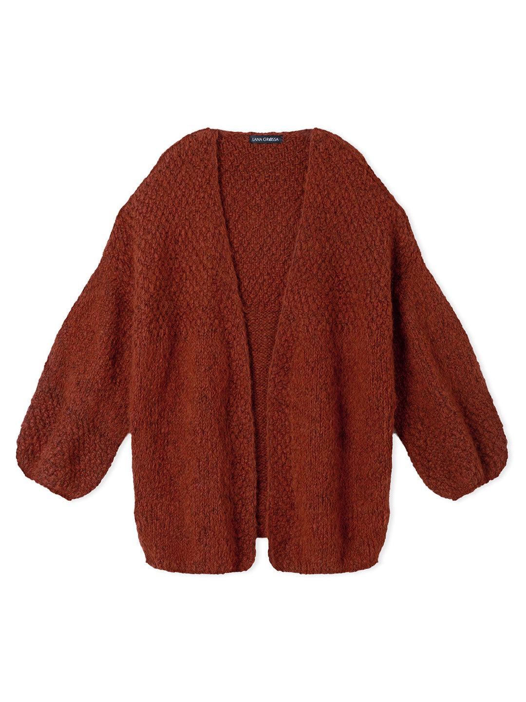 Strickpaket Baby Furry Jacke mit Ballonärmeln