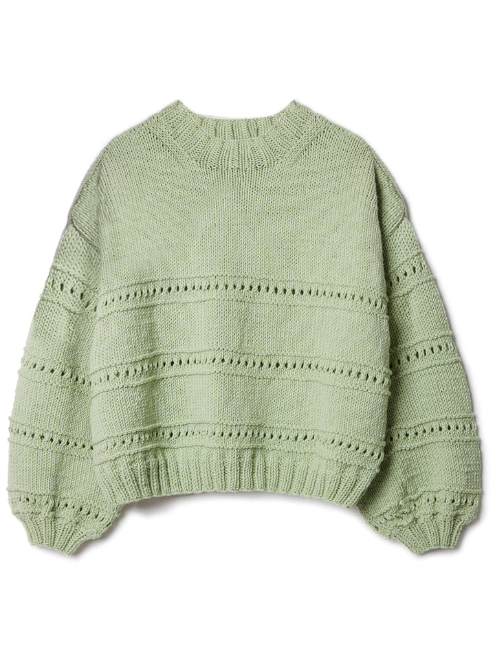 Strickpaket Cool Wool Superbig Pullover mit Strukturstreifen