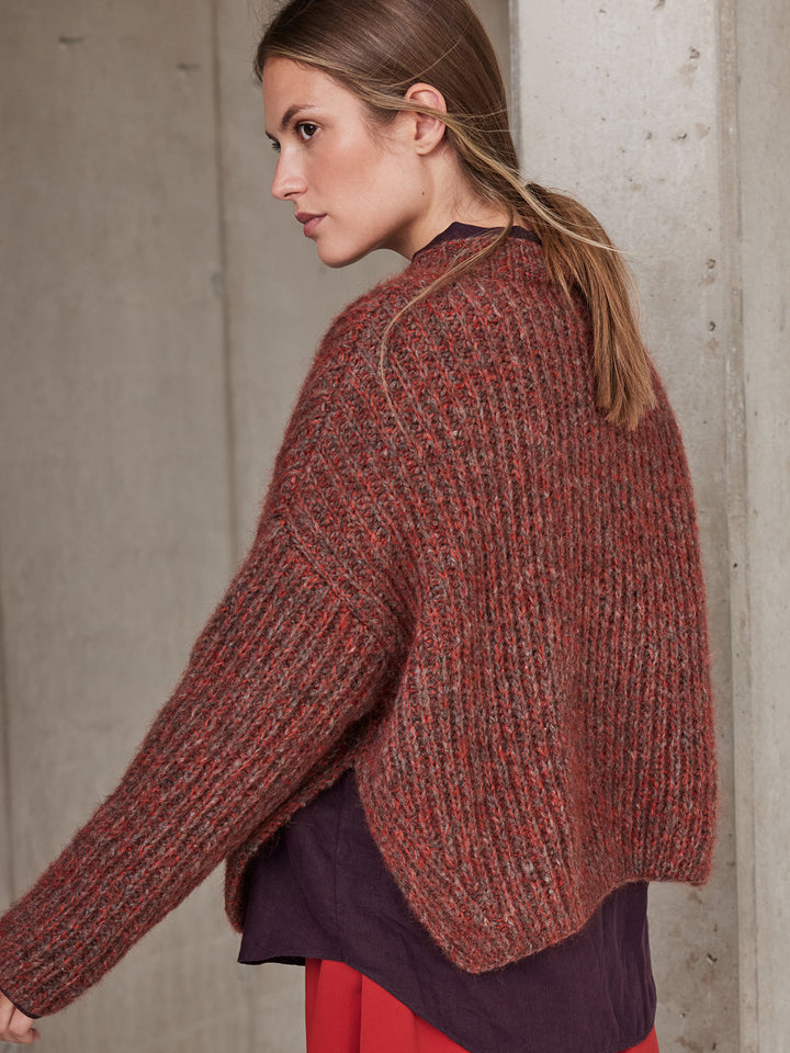 Strickpaket Alpaca Air II Silkhair Pullover im Patentmuster