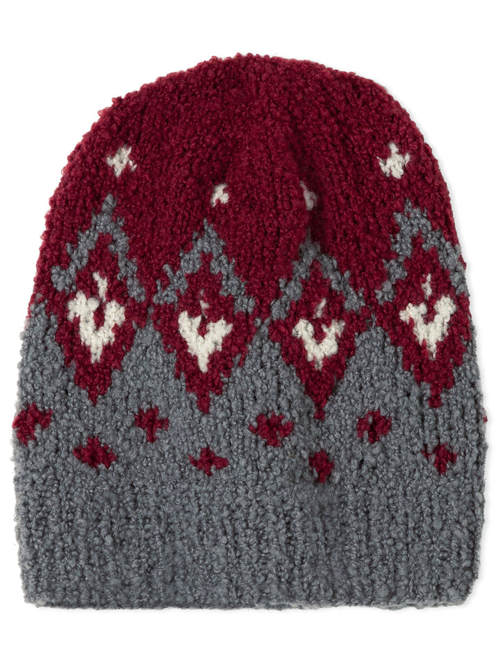 Strickpaket Orsettini Mütze mit Jacquardmuster