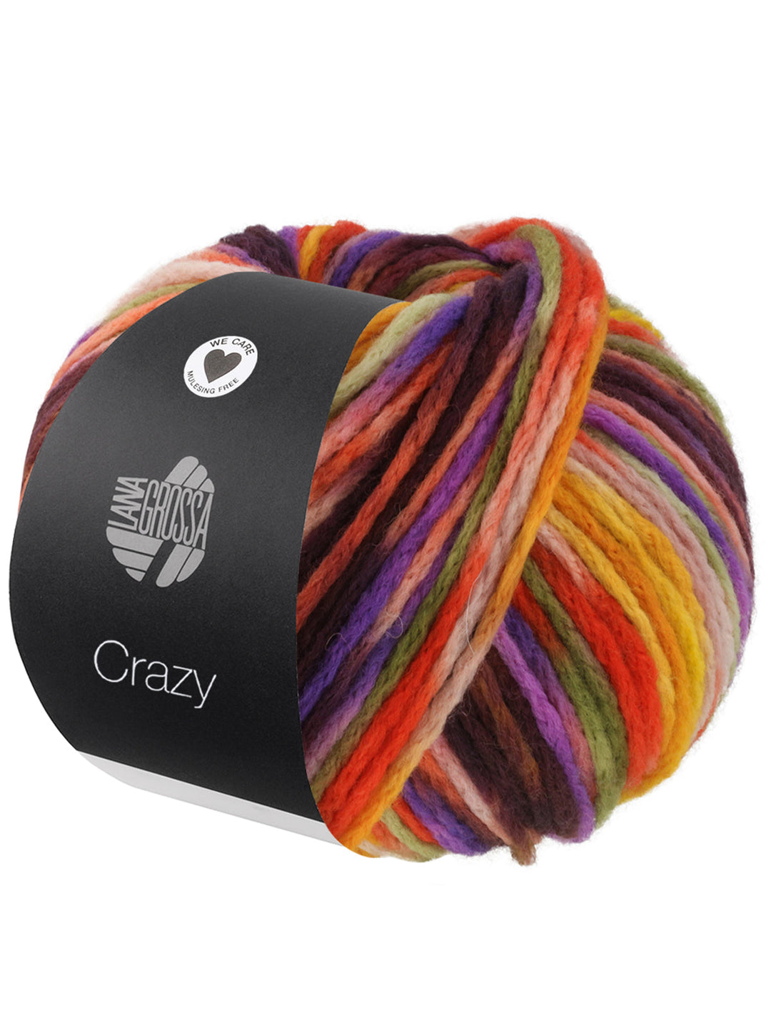 Crazy 007 Eigelb/Lila/Brombeere/Lachs/Puderrosa