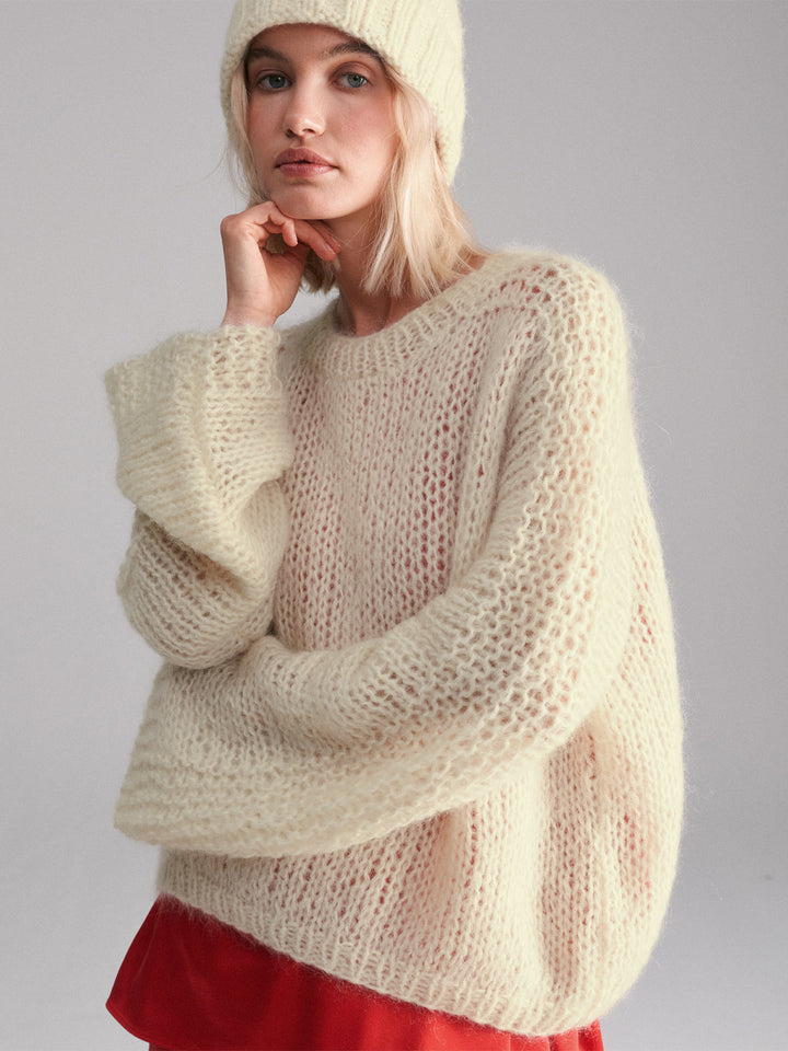 Strickpaket Mohair di Gio Oversize-Pullover