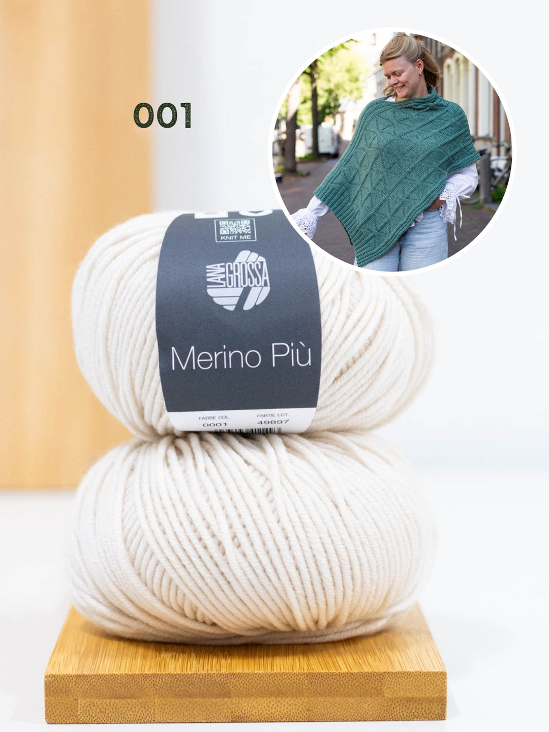 Strickpaket Più Poncho - Knotten Design