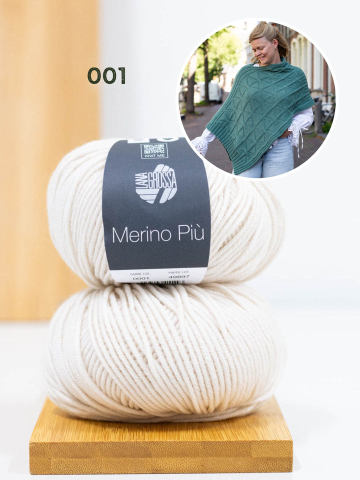 Strickpaket Più Poncho - Knotten Design