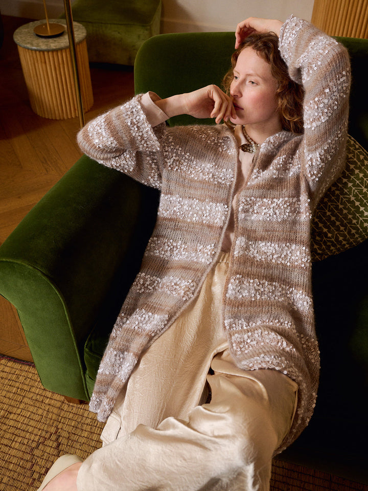 Strickpaket Superkid Seta Cosmo Top-down Streifenjacke