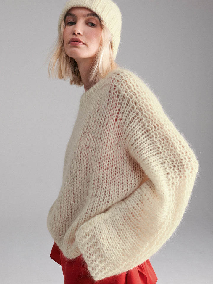 Strickpaket Mohair di Gio Oversize-Pullover