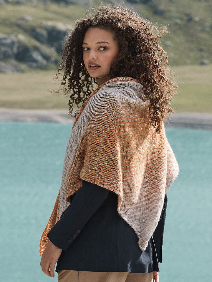 Strickpaket Gomitolo Gala Dreieckstuch