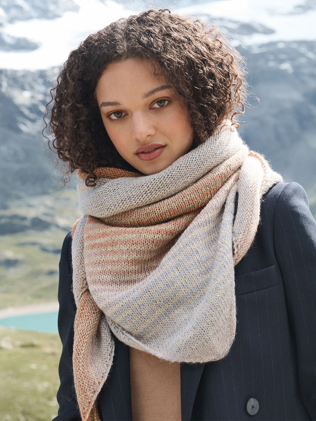 Strickpaket Gomitolo Gala Dreieckstuch