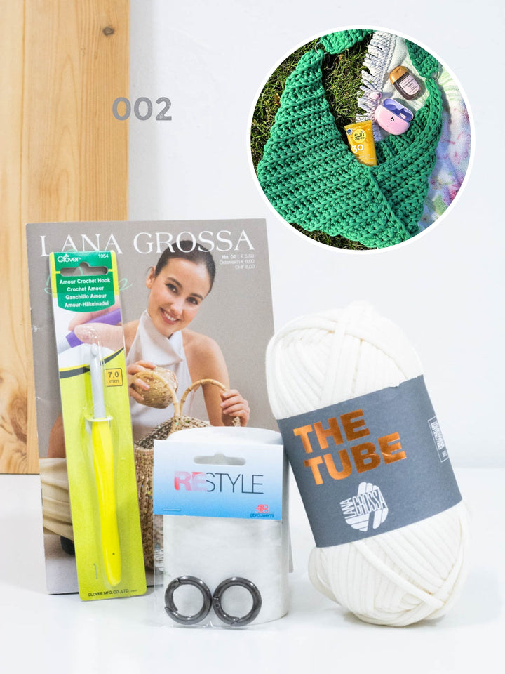 Anfängerpaket Häkeln - The Tube Tasche
