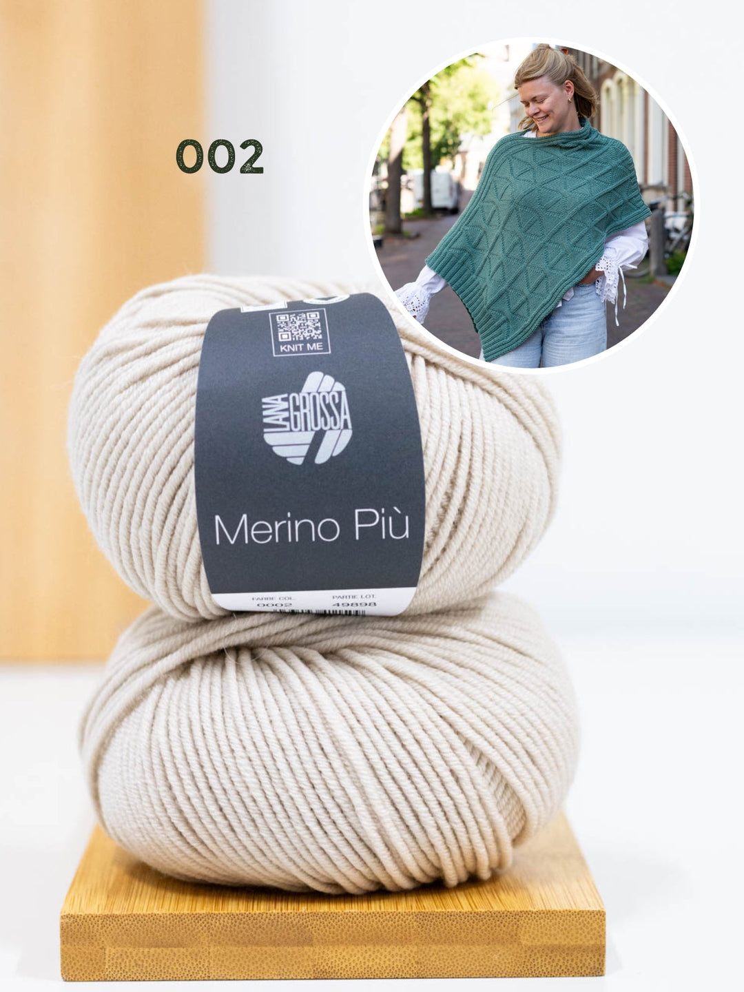 Strickpaket Più Poncho - Knotten Design