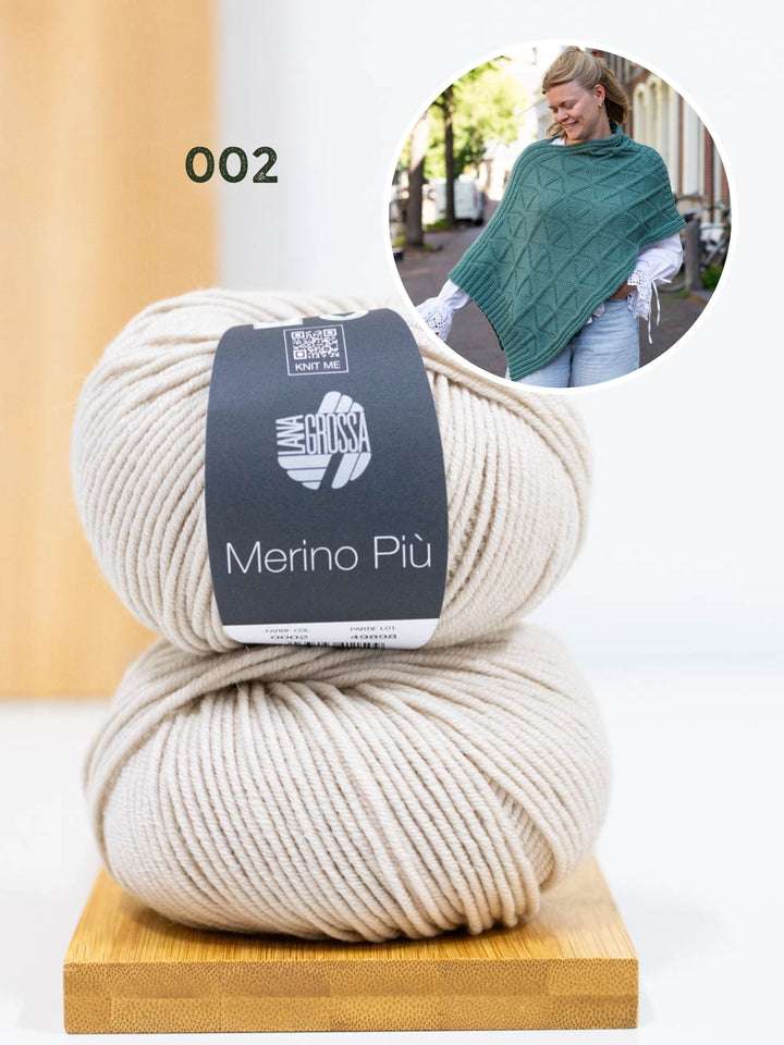 Strickpaket Più Poncho - Knotten Design