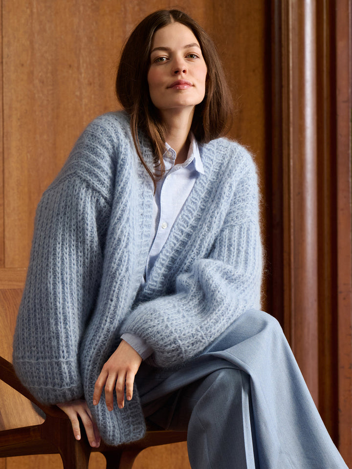 Strickpaket Mohair Di Gio Jacke im Patentmuster