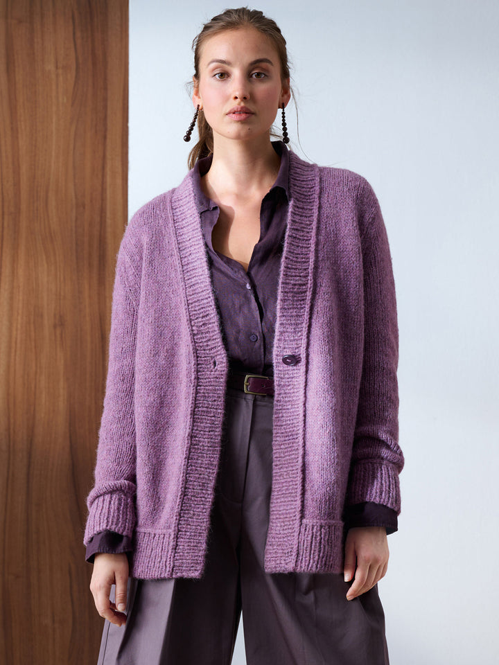 Strickpaket Brigitte No. 2 V-Ausschnitt Jacke