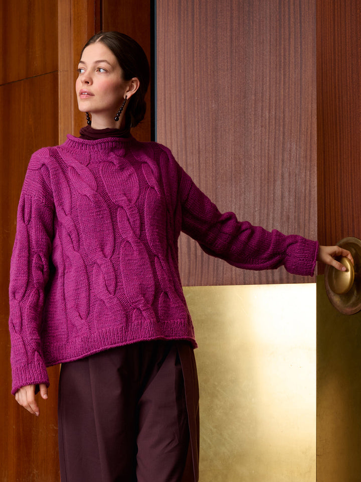 Strickpaket Cool Merino Zopfpullover