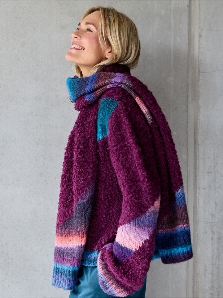 Strickpaket Orsetto Bomba Schal mit Intarsia