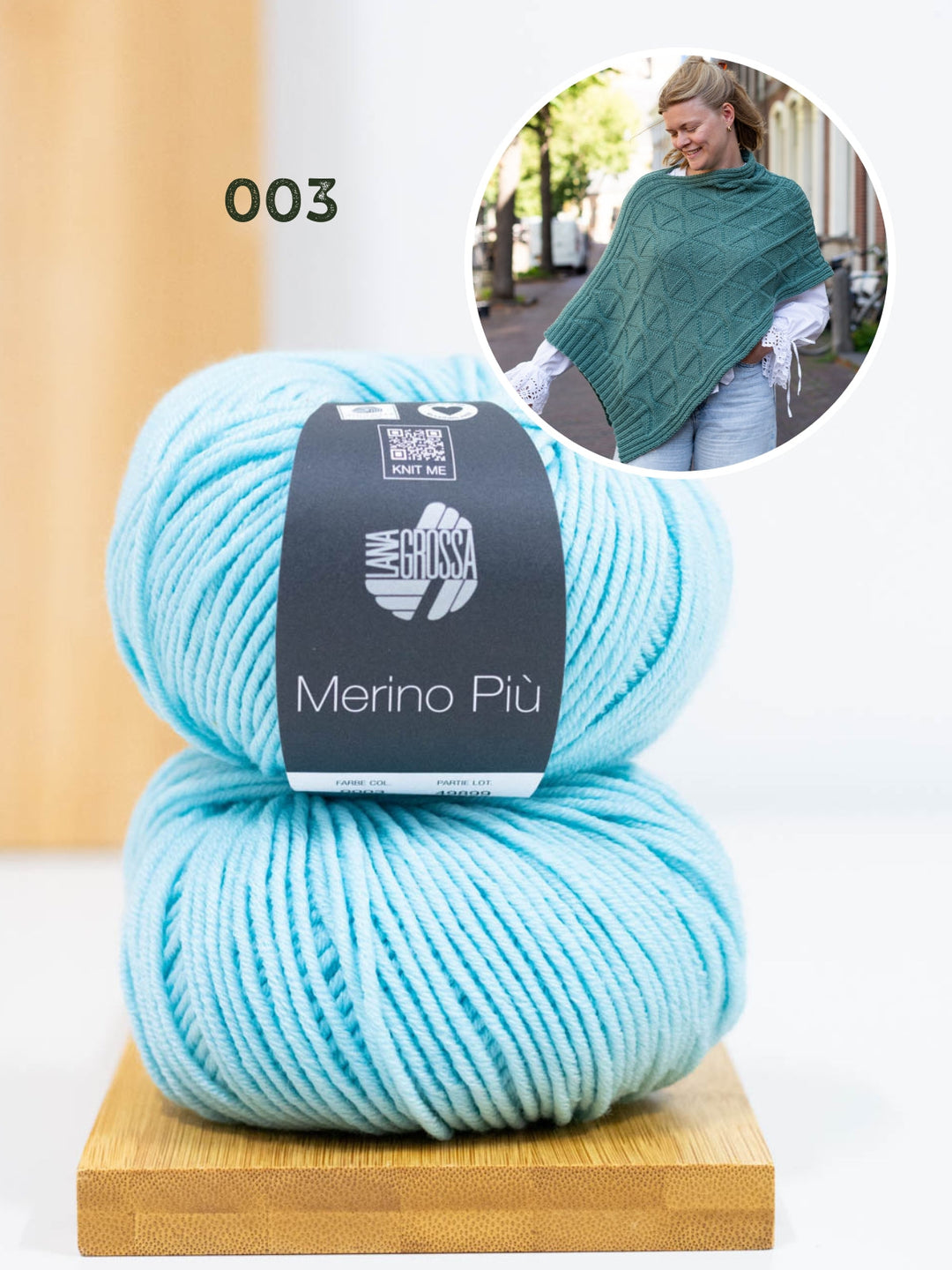 Strickpaket Più Poncho - Knotten Design