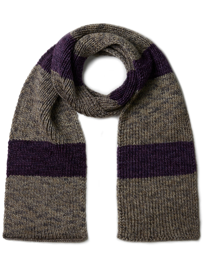 Strickpaket Vintage Chunky Streifenschal