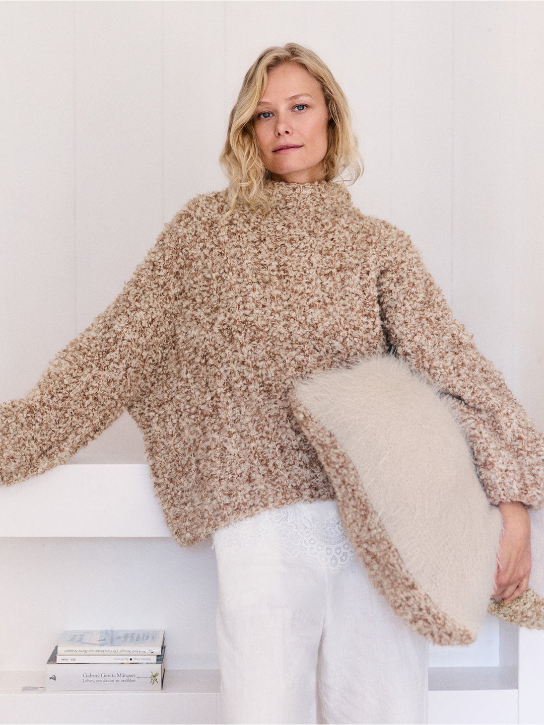 Strickpaket Orsetto Mouliné Pullover im falschen Patentmuster