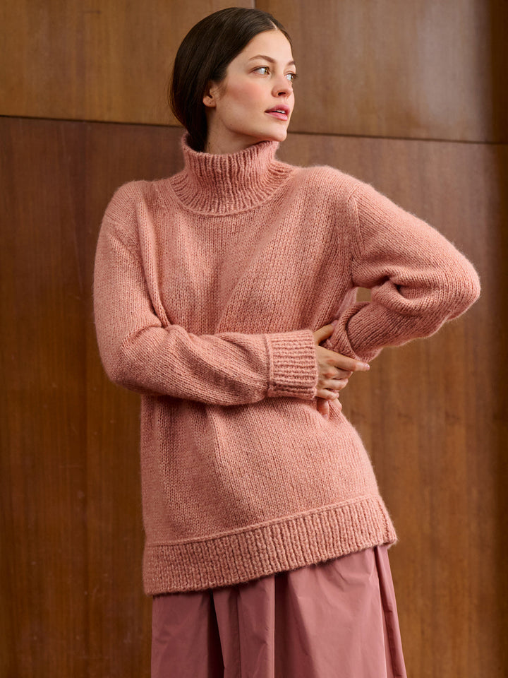 Strickpaket Brigitte No. 2 Rollkragenpullover