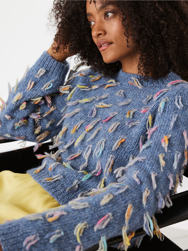 Strickpaket Brigitte No. 2 Cassata Pullover mit Fransen