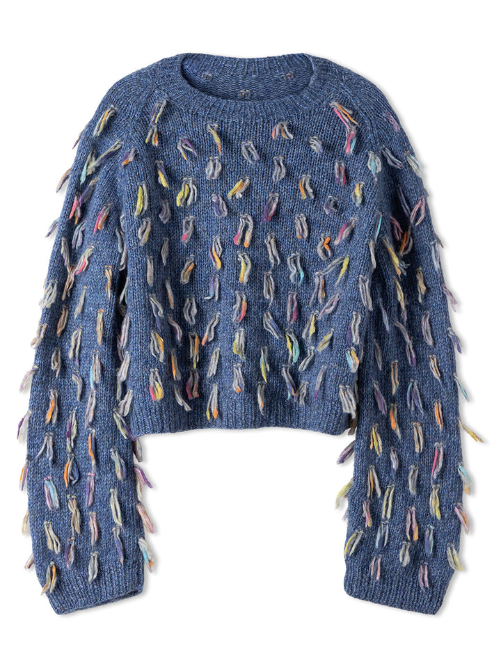 Strickpaket Brigitte No. 2 Cassata Pullover mit Fransen