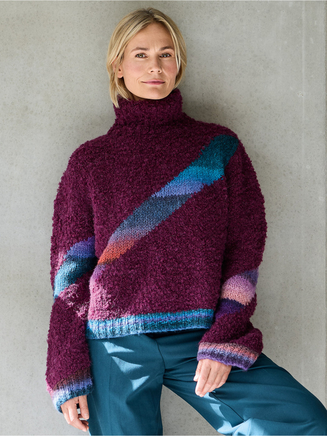 Strickpaket Orsetto Bomba Pullover mit Intarsia