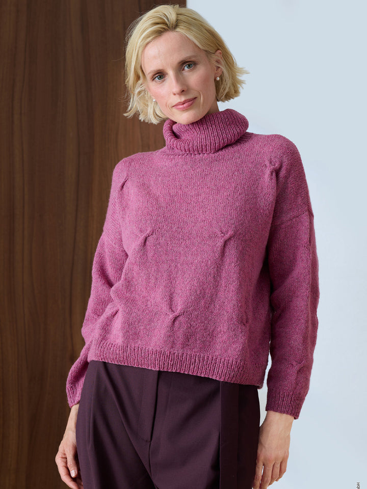 Strickpaket Cashmere 16 Fine Pullover mit Zöpfen