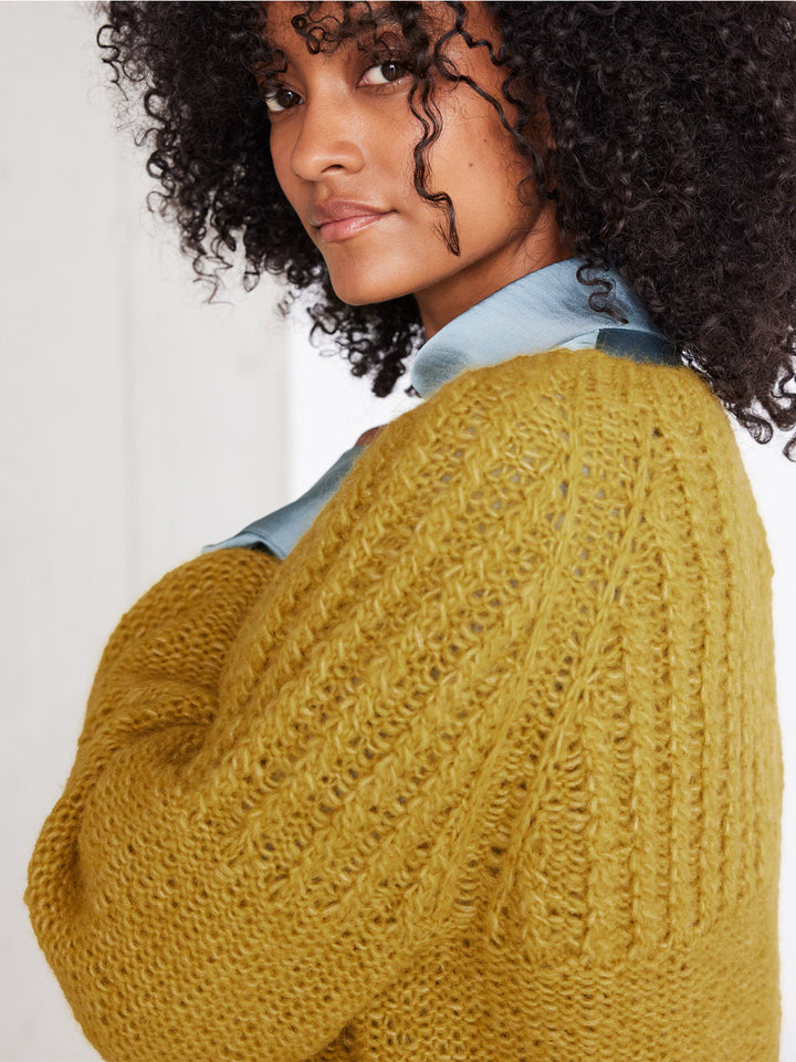 Strickpaket Alpaca Air II Top-down Raglanpullover