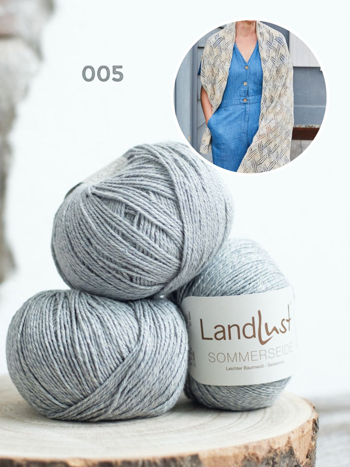 Strickpaket Landlust Sommerseide Schal