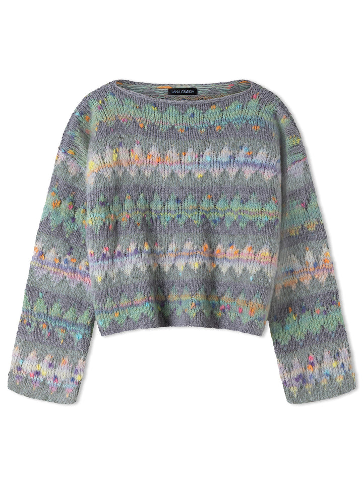 Strickpaket Brigitte No. 2 Cassata Pullover mit Farbmustern