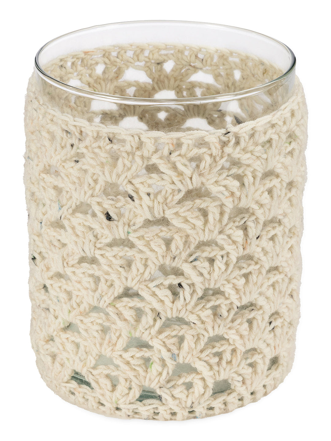 Häkelpaket Cool Wool Superbig &amp; Natural Superkid Tweed Windlichthülle mit doppelten Stäbchen