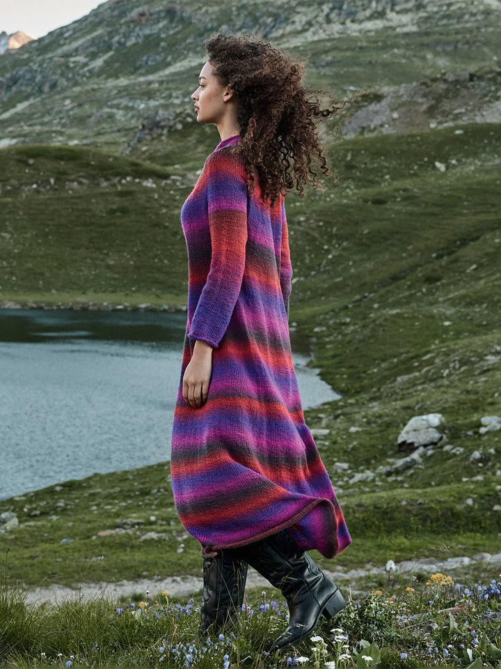 Strickpaket Gomitolo Versione Top-down Kleid