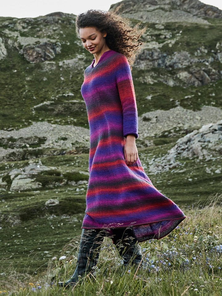Strickpaket Gomitolo Versione Top-down Kleid