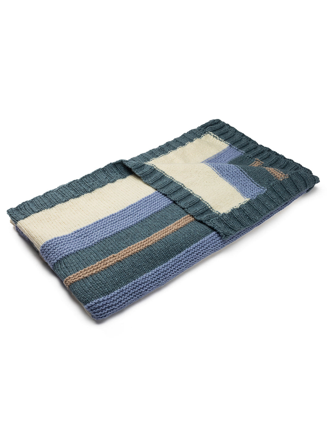 Strickpaket Alta Moda Cashmere 16 Decke mit Streifen