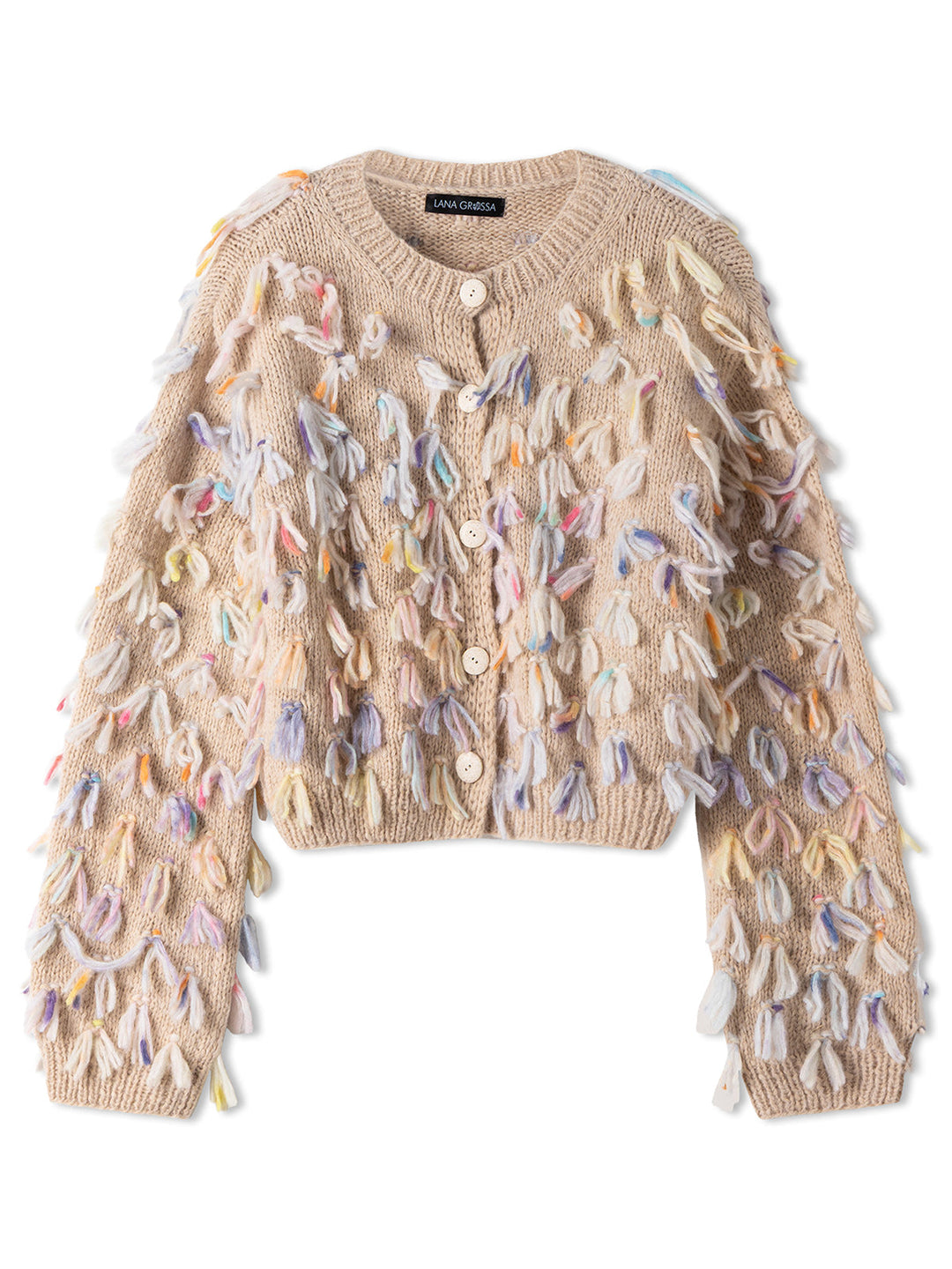 Strickpaket Brigitte No. 2 Cassata Jacke mit Fransen