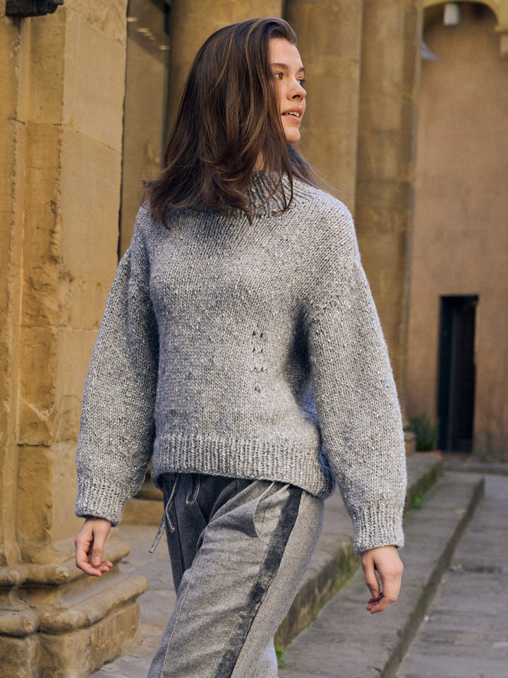 Strickpaket Lucciola Top-down Pullover