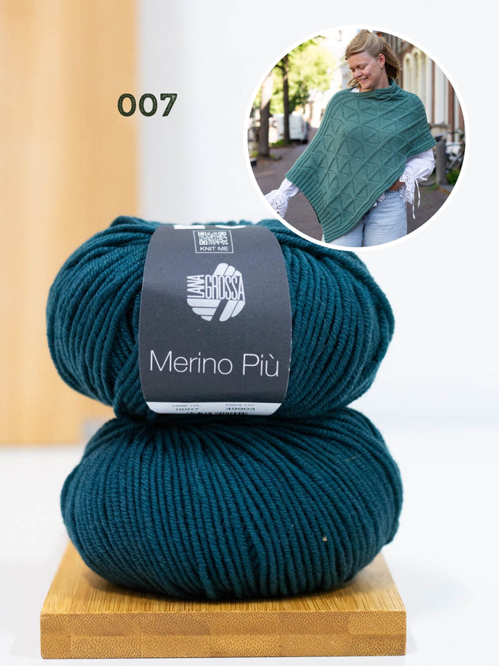 Strickpaket Più Poncho - Knotten Design