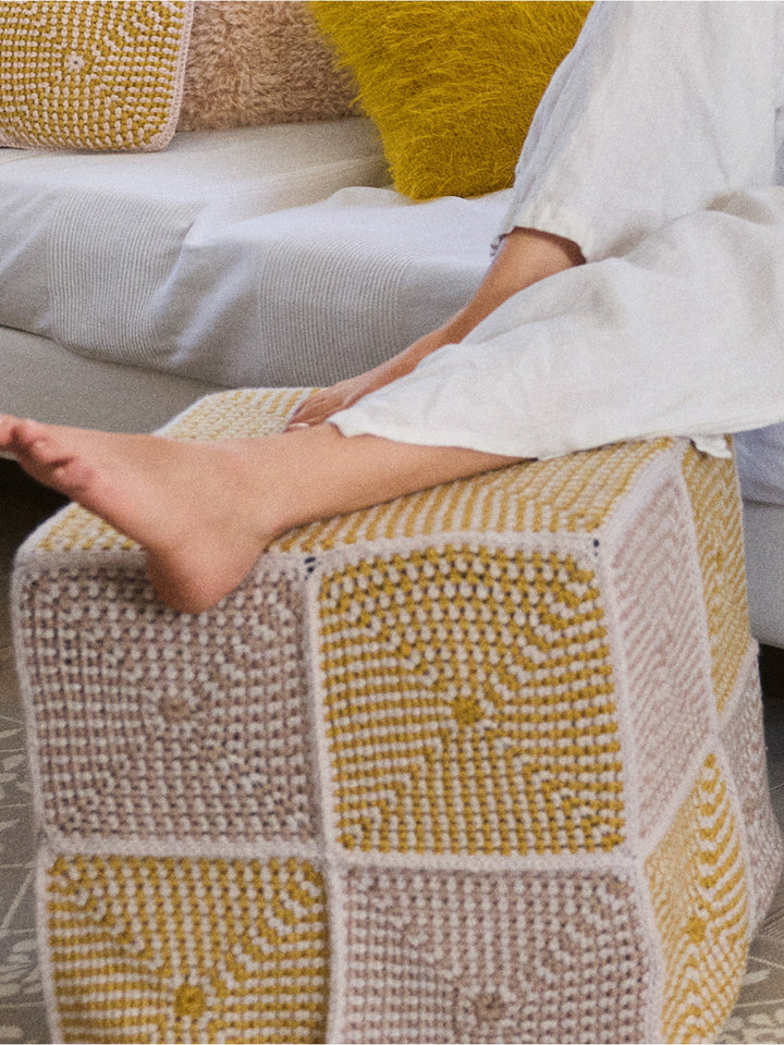 Häkelpaket Alta Moda Cashmere 16 Hülle für Sitzwürfel