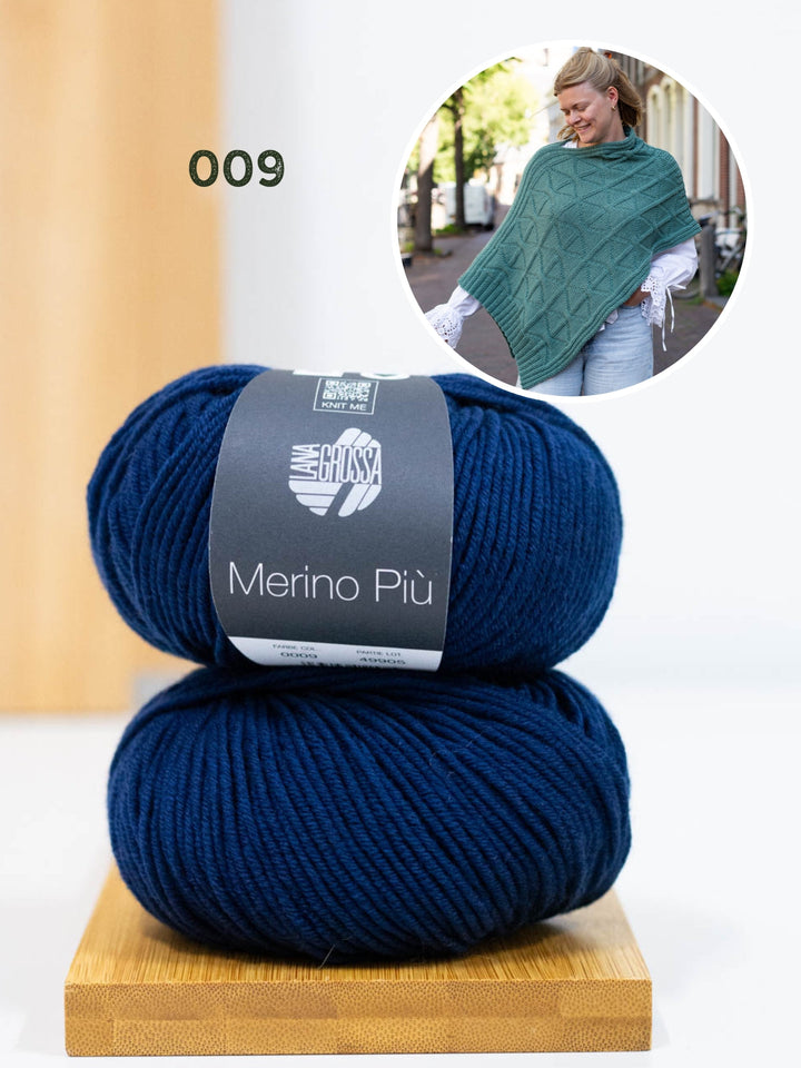 Strickpaket Più Poncho - Knotten Design