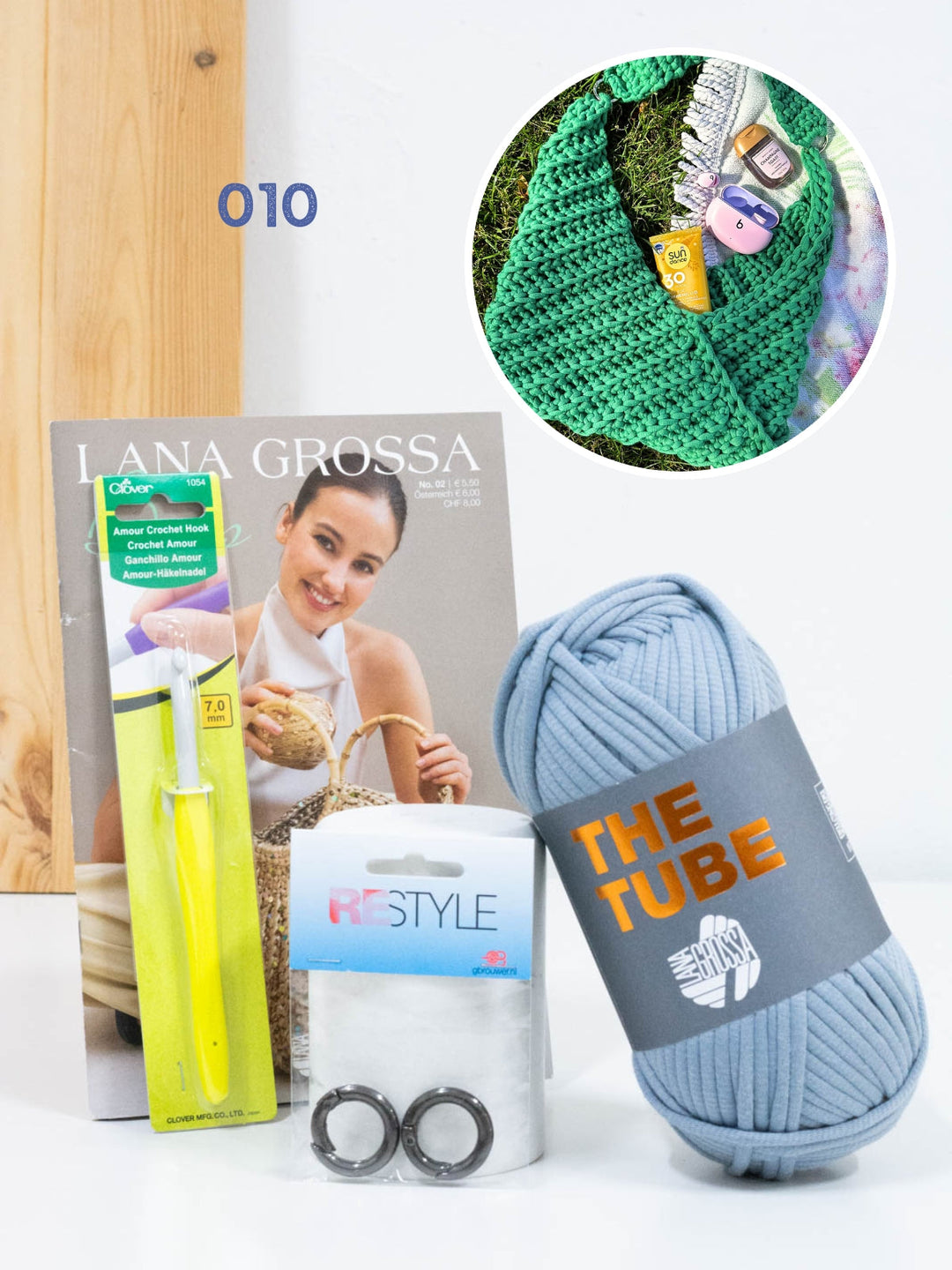 Anfängerpaket Häkeln - The Tube Tasche
